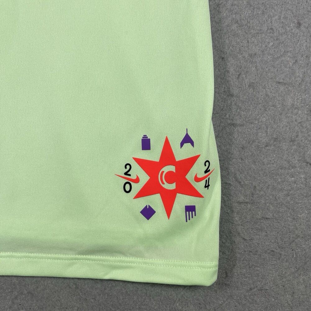Chicago Marathon Shirt Mens Large Lime Green Nike Element Running Top Dri-Fit - Picture 5 of 10